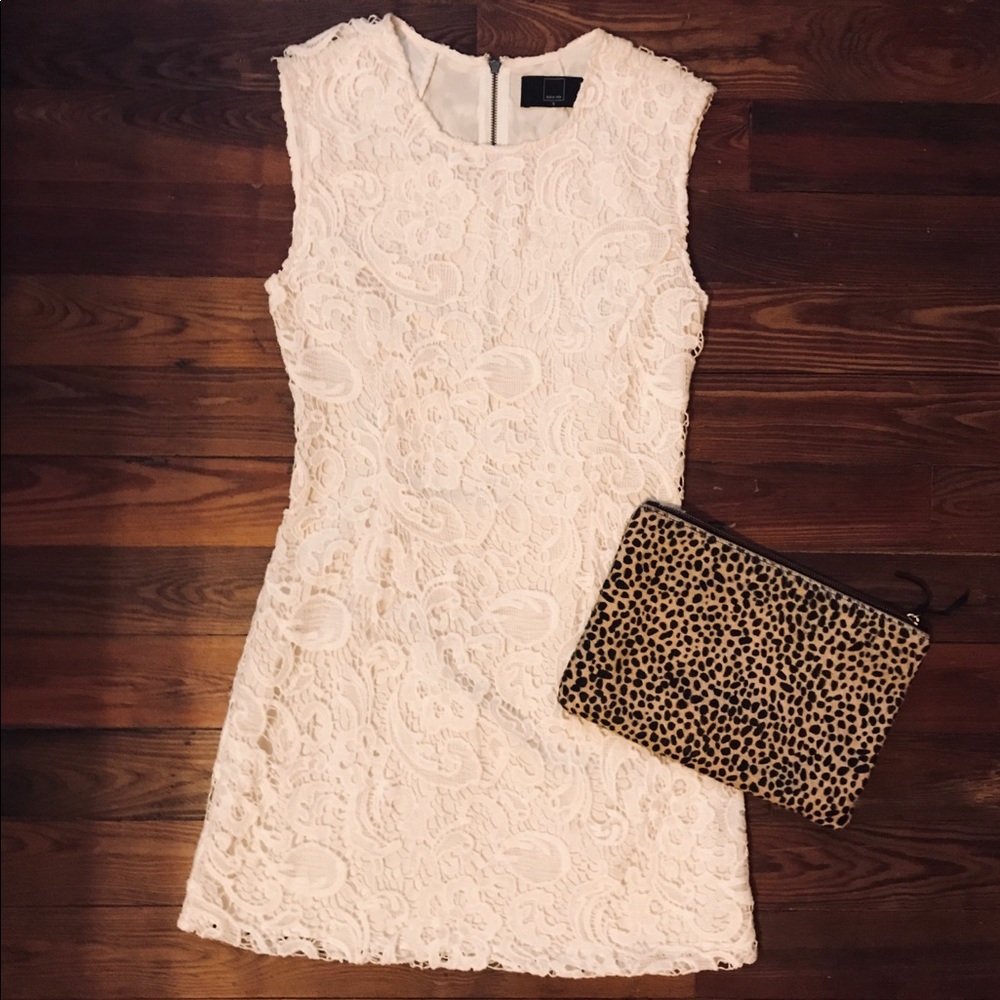 Dolce Vita White Lace Shift Dress